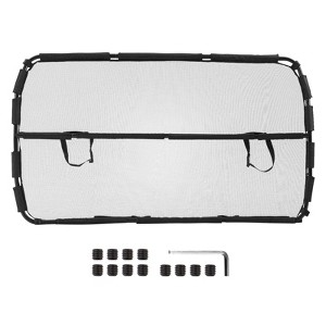 VEVOR Dog Car Barrier,56" W Car Divider for Front Seats Installation,Vehicle Pet Barrier with See Through Net Mesh,Universal-Fit Dog Car Barrier,Black - 1 of 4