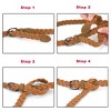 INSPIRE CHIC Women's Adjustable Thin Braided Rope Faux Leather Belt - 4 of 4