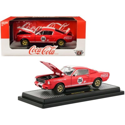 1965 Ford Mustang Shelby G.T. 350R #86 "Coca-Cola" Red Ltd Ed to 9,600 pcs 1/24 Diecast Model Car by M2 Machines