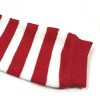 Wrapables Colorful Baby & Toddler Leg Warmers 1, Stripes Red and White - 2 of 2