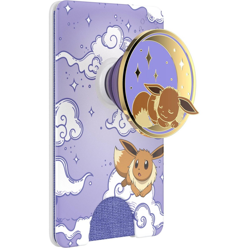 Photos - Other for Mobile PopSockets Pokemon PopWallet & Cell Phone Grip - Celestial Eevee Foil 