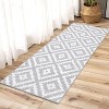 Washable Rug Neutral Bedroom Rug Geometric Trellis Rugs for Living Room Classroom Office Stain Resistant Farmhouse Floor Cover - 2 of 4