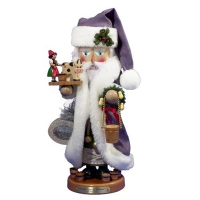 Steinbach Limited Edition The Twelve Days of Christmas Wooden Nutcracker Series, Eight Maids a Milking Musical, 18"