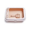 LunaLulinlk Cat litter box set - small litter box with lid, litter mat, scoop and bowl - 3 of 4
