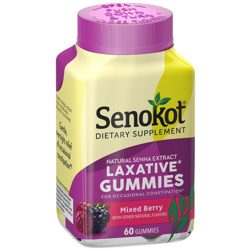 Senokot Dietary Supplement Laxative Gummies - Mixed Berry - 60ct, 1 of 6