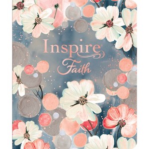 Inspire Faith Bible Nlt, Filament Enabled (Leatherlike, Watercolor Garden) - by  New Living Translation (Leather Bound) - 1 of 1