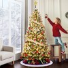 Garvee Flocked Christmas tree, Prelit Snowy Tree with 8 Modes, Foldable Stand, Foot Pedal, Holiday Home Decoration, White Flock - 4 of 4