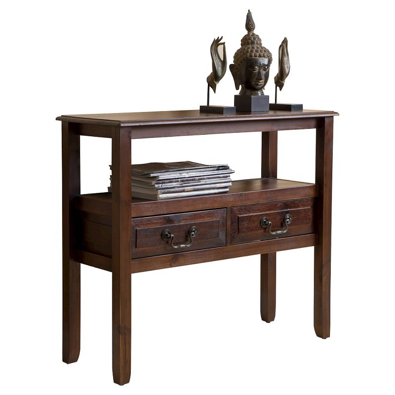 Grant End Table Mahogany - Christopher Knight Home, 1 of 8