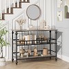 Console Table, 3-Tier Entryway Narrow Side Table with Shelves, Sofa Table for Living Room, Hallway, Bedroom - 2 of 4