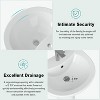 Acekool Classic Pedestal Sink, White Ceramic Bathroom Basin with Overflow, 3 Faucet Options, Space-Saving, Easy Install - 4 of 4