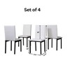 NicBex Set of 4 Dining Chairs with Faux Leather Seat and Metal Frame,Armless Chairs for Kitchen,Living Room - 4 of 4