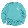 S.W.Smiley Embroidered Smiley Face Outline - Garment Dyed Long Sleeve - 2 of 3