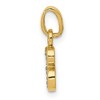 Black Bow Jewelry The Chloe Mini Diamond Accent initial B Pendant in 14k Yellow Gold - 2 of 4