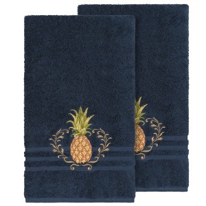 Linum Home Textiles 100% Turkish Cotton WELCOME Embellished Towel Set - 1 of 2