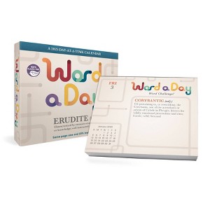 Trends International 2025 Word a Day Day at a Time Box Calendar: Desktop, Paper, Monthly, 2024-2025, Multicolored, 4.25x5" - 1 of 4