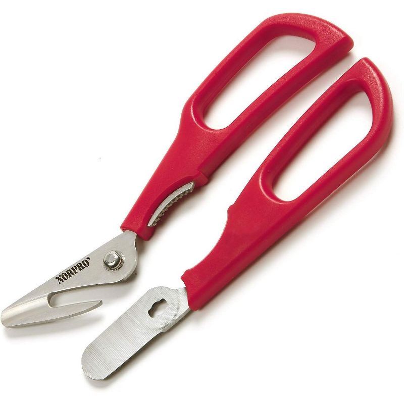 Norpro Ultimate Seafood Shears, Red, 2 of 8