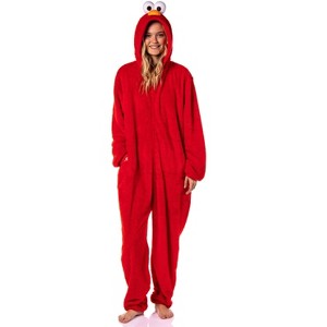 Sesame Street Union Suit Kigurumi Hooded One Piece Footless Pajama - 1 of 4
