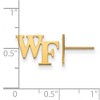 Black Bow Jewelry 10k Yellow Gold Wake Forest Demon Deacons NCAA Post Earrings - 2 of 3