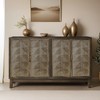Modern Style Buffet Cabinet,Sideboard Buffet Cabinet With Storage,Storage Cabinet with 4 Diamond-shaped relief Doors - Leovsnove - 2 of 4