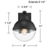 Possini Euro Design Possini Euro Sargasso 11" Black Marine Outdoor Wall Light Set of 2 - 4 of 4