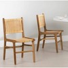 South Shore Set of 2 Balka Dining Chairs Natural/Rattan - 4 of 4