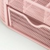 Blu Monaco Small Metal Mesh Desk Organizer with Drawer - Available in Aqua, Gold, and Pink - 4 of 4