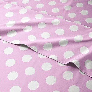 Kids 4 Piece Bed Sheet Set - Cute & Cozy Wrinkle-Resistant with Vibrant Designs - CGK Linens. - 1 of 3