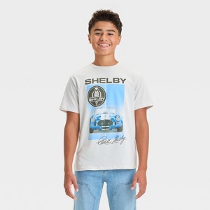 Boys' Short Sleeve Shelby Muscle Car Graphic T-Shirt - art class™ Gray - 1 of 4