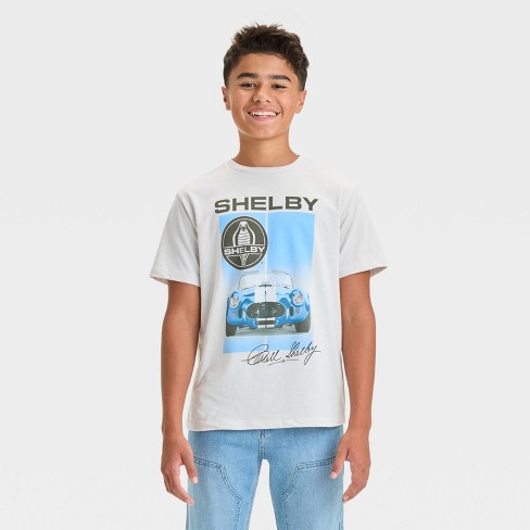 Boys' Short Sleeve Shelby Muscle Car Graphic T-Shirt - art class™ Gray - image 1 of 4