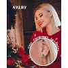 Cute Christmas Stud Earrings, Acrylic Holiday Theme Earrings, Stocking Stuffer & Party Decoration Gift for Women. - 3 of 4