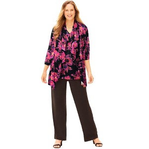 Catherines Women's Plus Size Anywear Cascade Jacket - 1 of 4
