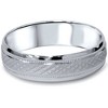 Pompeii3 6mm Mens Handmade Wedding Band 14K White Gold - 2 of 4