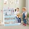 Honeyjoy Wooden Doctor Play Set with Clock Sink Eye Chart ECG Monitor Exam Area Storage Blue/Pink - 2 of 4