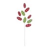 Glittered Fabric Holly Spray (Set of 6) - 2 of 3