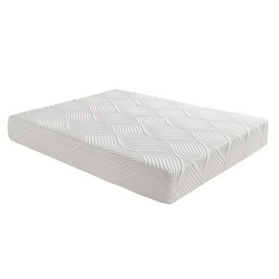 MAXZZZ 10-inch Full Size Bed Mattress Gel-Infused Memory Foam Mattress, Firm, White, Mattress in a Box
