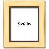 PosterPalooza | Photo Size Simple Gold Picture Frame - UV Acrylic, Foam Board Backing, Hanging Hardware - 2 of 4