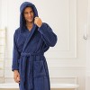 ADR Men's Robe, Plush Fleece Hooded Bathrobe Man, Long Warm Cozy Bath Robe Man - 4 of 4
