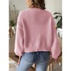 Women's Fall Winter Casual Long Sleeve Open Front Cable Knit Sweater Cardigans Hand Crocheted Outerwear Coats Shirt Top Jacket - 3 of 3