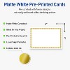 Avery Printable Rectangle Postcards, Gold Beads, 4" x 6", Matte White Rectangle Postcards, Laser/Inkjet, 20ct, Great for Postcards - 2 of 4