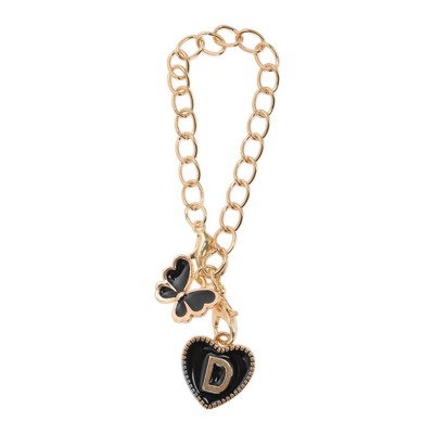 Unique Bargains Butterfly Heart Cup Chain Charm Water Cup Pendant 1 Pc