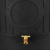 Good Ideas Bushman Spruce Creek 54 Gallon Rain Saver Barrel with Metal Spigot, Drainage Plug, Overflow Hose and Overflow Channel, Black - 2 of 4
