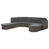 vidaXL Patio Sofa Set of 4 Gray PE rattan Large Waterproof materials - 2 of 4