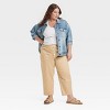Women's Mid-Rise Pull-On Pants - Universal Thread™ Tan - 3 of 3