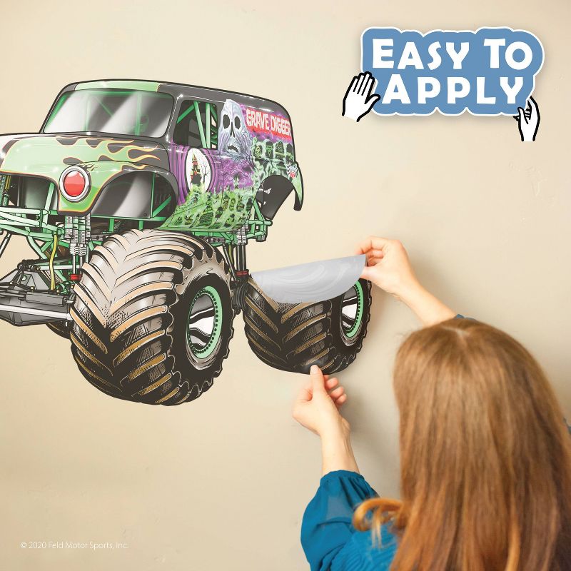 Grave Digger Kids&#39; Wall Decal - Decalcomania, 5 of 8