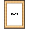 PosterPalooza | Photo Size Traditional Gold Picture Frame - UV Acrylic, Foam Board Backing, Hanging Hardware - 2 of 4