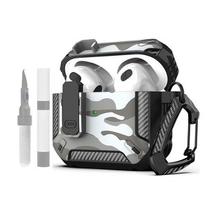 HTUTWOO for AirPods 4 Generation Case Cover with Cleaner Kit, Hard Shell Protective Armor with Lock for AirPods 4 - 1 of 4