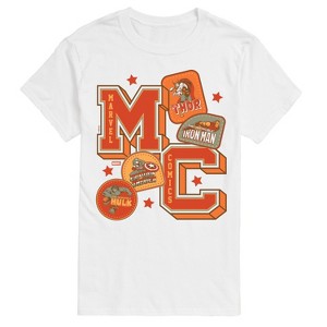 Men's - Marvel - Mc Collegiate Patches Short Sleeve Graphic T-Shirt - 1 of 3