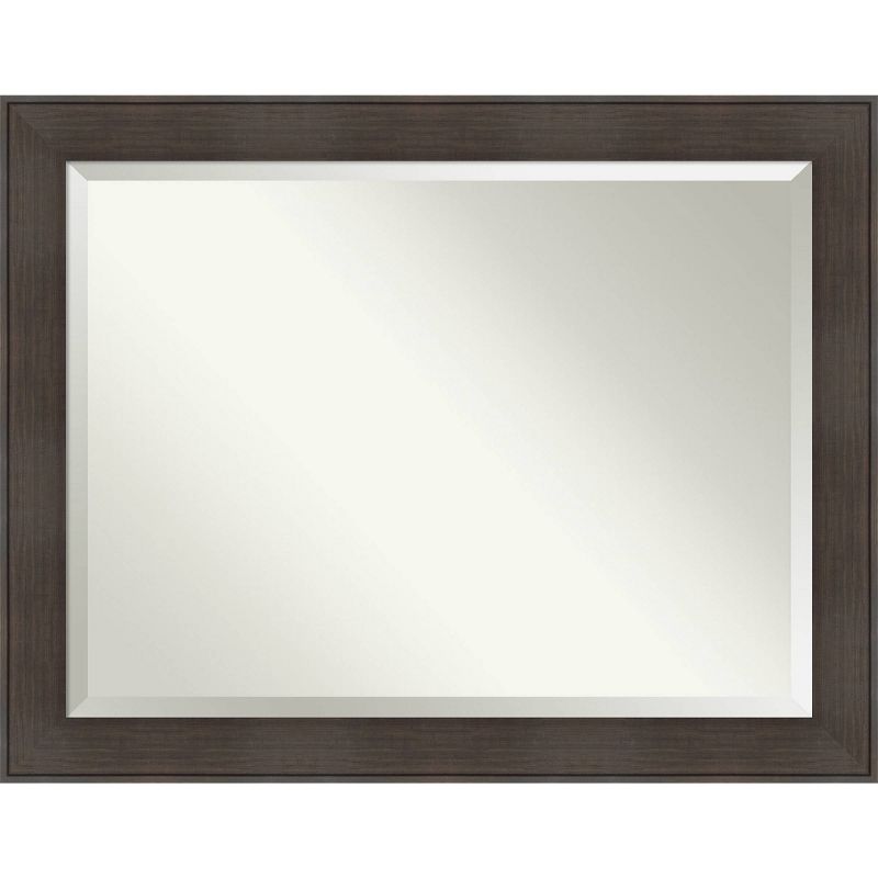 William Framed Bathroom Vanity Wall Mirror Espresso - Amanti Art, 1 of 7