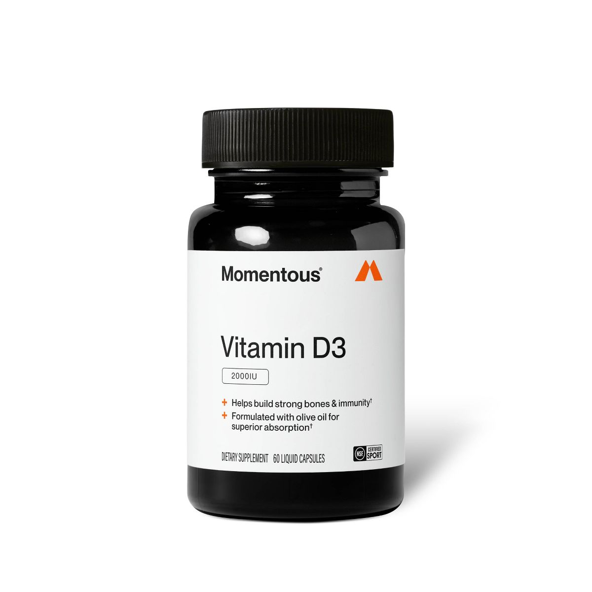 Momentous Vitamin D3 2000 IU Capsules - 60ct