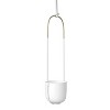 Umbra Bolo Planter White: Ceramic Indoor Hanging Pot, Modern Style, No Drainage Hole, 5-Year Warranty - 4 of 4